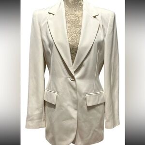 Votre Nom vintage women’s blazer/jacket 1 button size 1 Ivory